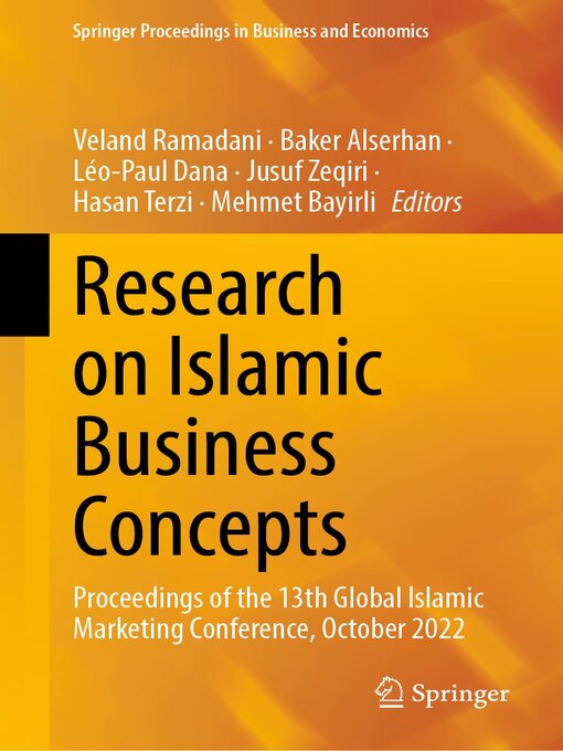 Title details for Research on Islamic Business Concepts by Veland Ramadani - Available